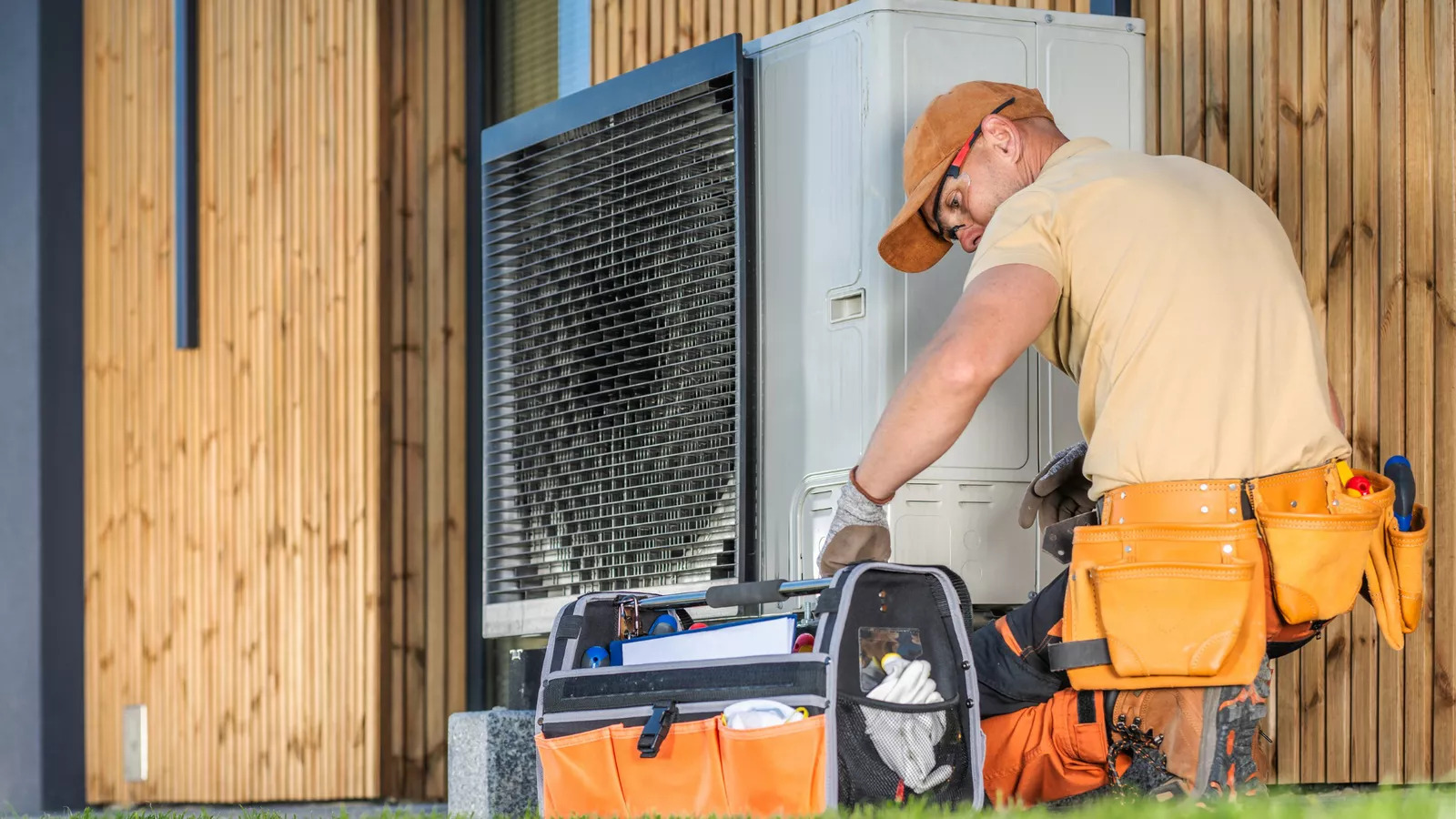 HVAC professional coordinating mechanical systems for a luxury residential project